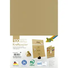 Carta Avana Kraft 120gr. A4 • 100 Fogli