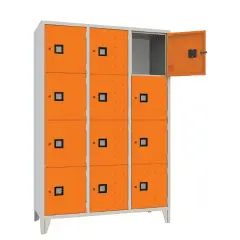 Armadio Casellario Quadro 12 Posti Ante Arancio - Conforme CAM
