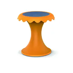Sgabello Fiore Arancio H 40 cm.
