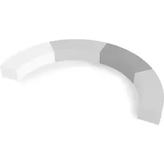 Sedute Morbide Nova Grandi Toni di Grigio 4 Pezzi