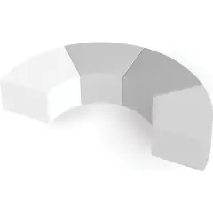 Sedute Morbide Nova Piccole Toni di Grigio 4 Pezzi