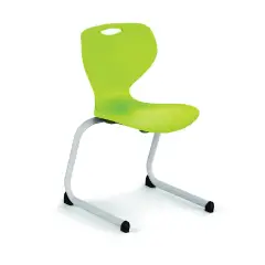 Sedia Fissa My-Elle H 40 cm. Verde Lime Per Ambienti Scolastici Innovativi