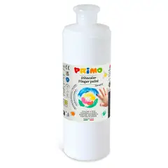 Colori a Dita Primo Bianco 750 ml – Tempera a Dita per Bambini
