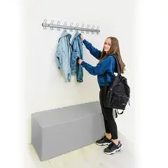 Pouff Biposto Accoglienza Grigio Per Una Scuola Moderna