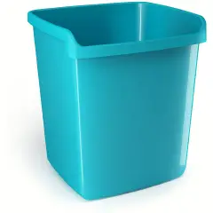 Cestino Gettacarte MyDesk 15 Lt Turchese – Pattumiera Ufficio e Casa in Plastica Durevole