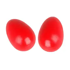 Maracas Uova in Legno Coppia Rosso