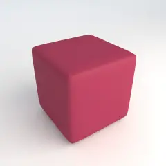 Pouf Ecopelle Ignifugo Quadrato H 40 Fucsia Per Un Ambiente Scolastico Innovativo