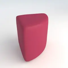 Pouf Ecopelle Ignifugo Angolare H 40 Fucsia Per Ambienti Scolastici Innovativi