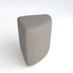 Pouf Ecopelle Ignifugo Angolare H 40 Grigio Per Ambienti Scolastici Innovativi