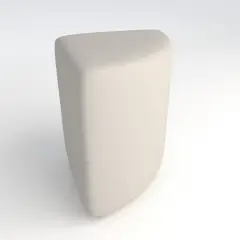 Pouf Ecopelle Ignifugo Angolare H 46 Bianco Per Ambienti Scolastici Innovativi