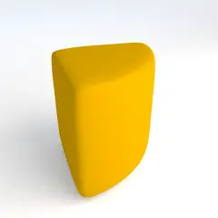 Pouf Ecopelle Ignifugo Angolare H 46 Giallo Per Ambienti Scolastici Innovativi