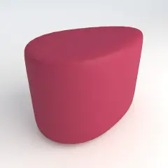 Pouf Ecopelle Ignifugo Goccia H 46 Fucsia Per Ambienti Scolastici Innovativi