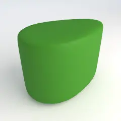 Pouf Ecopelle Ignifugo Goccia H 46 Verde Per Ambienti Scolastici Innovativi