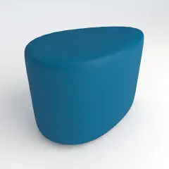 Pouf Ecopelle Ignifugo Goccia H 46 Azzurro Per Ambienti Scolastici Innovativi