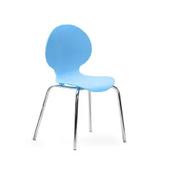 Sedia Scuola Infanzia Bunny Junior - H 30 cm - Celeste - Conforme CAM