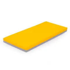 Materassino Bicolore per il Gioco e il Relax cm. 55x120 - Spessore 8 cm. - Giallo-Grigio