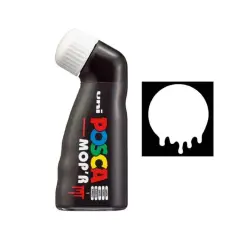 Uni Posca MOP'R Con Erogatore a Spugnetta - Tratto 3-19 mm - Bianco