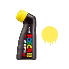 Uni Posca MOP'R Con Erogatore a Spugnetta - Tratto 3-19 mm - Giallo