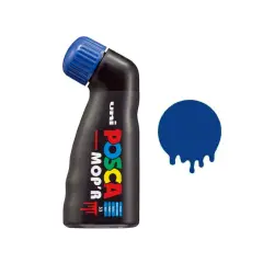 Uni Posca MOP'R Con Erogatore a Spugnetta - Tratto 3-19 mm - Blu