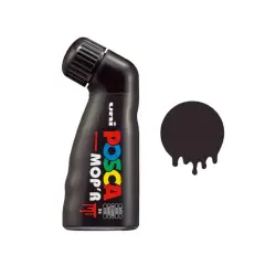 Uni Posca MOP'R Con Erogatore a Spugnetta - Tratto 3-19 mm - Nero