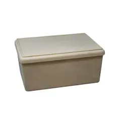 Contenitore con Coperchio in Re-Wood, Materiale 100% , Certificato PEFC, Naturale