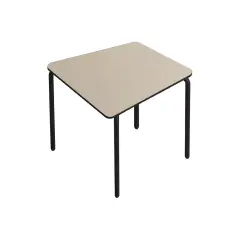 Tavolo Milo Impilabile – Cm 64x60 - Altezza 71 cm – Sabbia - Conforme CAM