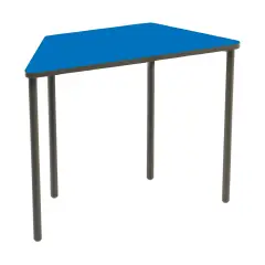 Banco Trapezio Modulare Scuola Secondaria, Altezza 70 cm. Top Blu