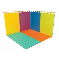 Materassino Bicolore per la Psicomotricità e la Ginnastica cm. 100x200, Verde-Lime