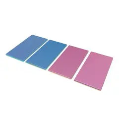 Set Materassini Bicolore cm.60x120 Azzurro-Acquamarina / Prugna-Crema