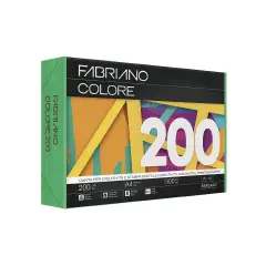 Carta Per Fotocopie Fabriano Colore 200 Gr/mq A4 Verde Risma 100 Fogli