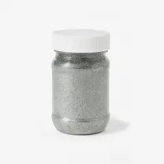 Brillantini Ecologici in Cellulosa Riciclata, Bio-Glitter Grana Media 50 Gr. Argento