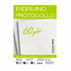 Carta Protocollo Fabriano 60gr Quadretti Piccoli 4mm • Fogli 200
