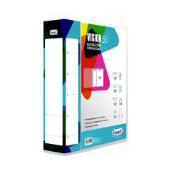 Raccoglitore ad anelli Personalizzabile a 4 Anelli 22x30 Dorso 50 Bianco