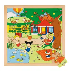 Puzzle delle Stagioni – Estate | Puzzle Educativo per Bambini in Legno