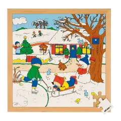 Puzzle delle Stagioni – Inverno | Puzzle Educativo per Bambini in Legno