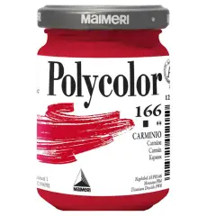 Colore Acrilico Polycolor Maimeri - 140 ml - Rosso Carminio 166