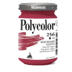 Colore Acrilico Polycolor Maimeri - 140 ml - Rosso Primario 256