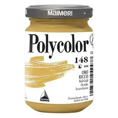 Colore Acrilico Polycolor Maimeri - 140 ml - Oro Ricco 148