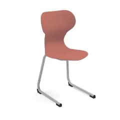 Sedia Mia Cantilever Mis. 6 - Rosso Per Ambienti Scolastici Innovativi