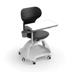 Sedia Mia Table Su Ruote Con Porta Zaino - Mis. 7 - Nero Per Ambienti Scolastici Innovativi