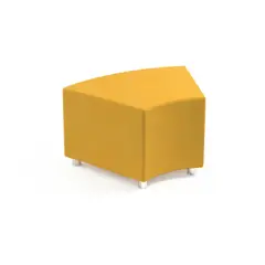 Pouff Angolare H 45 cm. Giallo Per Ambienti Scolastici Innovativi