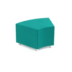 Pouff Angolare H 45 Cm Verde Acqua Per Ambienti Scolastici Innovativi