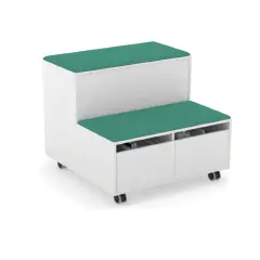 Mobile Combinato Move Bianco Verdeacqua Per Ambienti Scolastici Innovativi