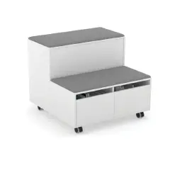 Mobile Combinato Move Bianco-grigio Per Ambienti Scolastici Innovativi