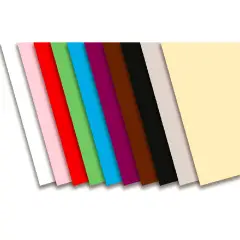 Cartoncino Colorato Premium Liscio cm. 70x100 Assortimento Integrativo 30 Fogli