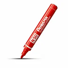 Marker Permanente Pentel N50 Rosso – Punta Tonda 4,3 mm