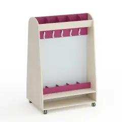 Appendiabiti Scuola Infanzia Kubò Betulla 10 Posti Fucsia - Conforme CAM