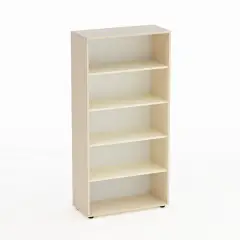 Mobile Kubò Betulla A Giorno H 180 cm Ripiani Magnolia - Conforme CAM