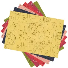 Carta Seta con Rilievi Foglie cm. 23x33