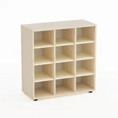 Mobile Kubò Betulla 12 Caselle H 90 Cm. Magnolia - Conforme CAM